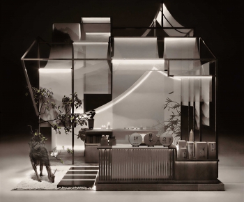 New Chinese Style Exhibition Hall-ID:344145064