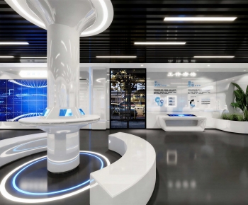 Modern Exhibition Hall-ID:498460054