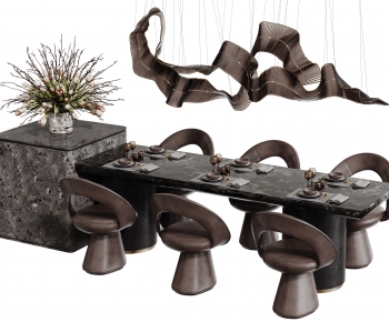 Modern Dining Table And Chairs-ID:105479006