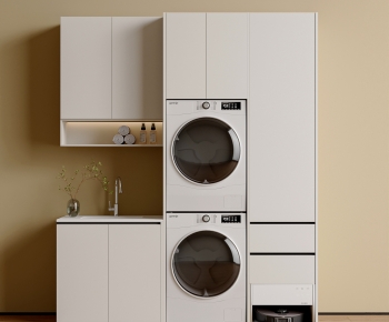 Modern Laundry Cabinet-ID:930464035