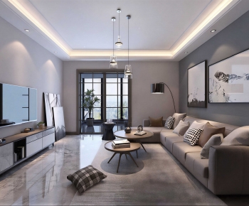 Modern A Living Room-ID:753622066