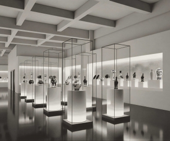 Modern Exhibition Hall-ID:575222029