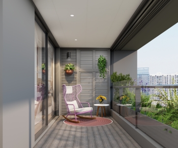 Modern Leisure Balcony-ID:668519026