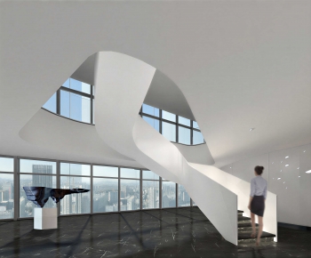 Modern Rotating Staircase-ID:194768935