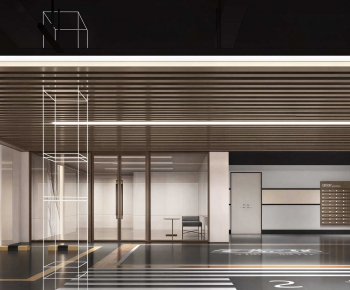 Modern Underground Parking Lot-ID:228461037