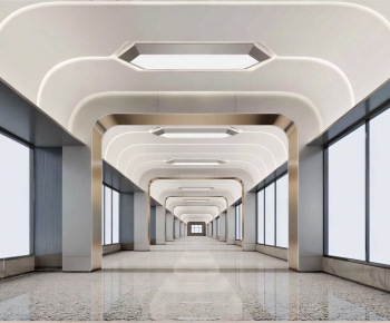 Modern Corridor/elevator Hall-ID:354732992