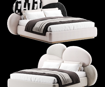 Modern Double Bed-ID:801110361