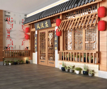 New Chinese Style Chinese Style Facade Element-ID:342423926