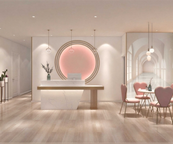 Modern Office Reception Desk-ID:945343973