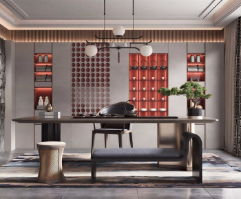 New Chinese Style Tea House-ID:535877945