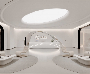 Modern Office Reception Desk-ID:705670127