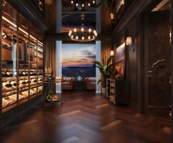Modern Wine Cellar/Wine Tasting Room-ID:832484964