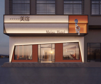 Modern Facade Element-ID:846456054