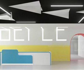 Modern Office Reception Desk-ID:106451992