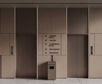 Modern Office Elevator Hall-ID:310695896