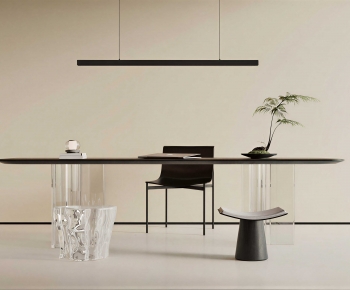 Modern Office Desk And Chair-ID:706338886