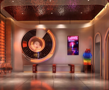 Modern Office Reception Desk-ID:567285068