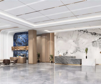 Modern Office Reception Desk-ID:377542029