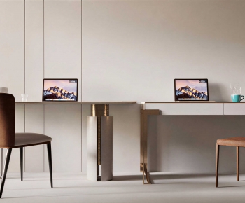 Modern Computer Desk And Chair-ID:712276949