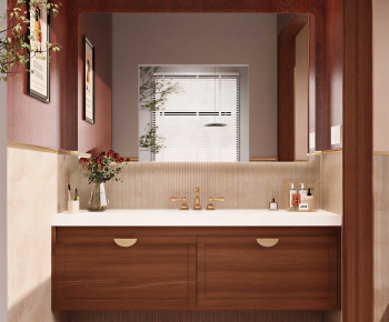 New Chinese Style Bathroom Cabinet-ID:714704994