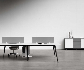 Modern Office Desk And Chair-ID:397391082