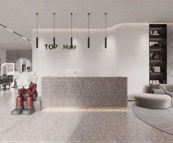 Modern Office Reception Desk-ID:817131044