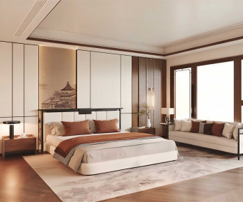 New Chinese Style Bedroom-ID:551984079