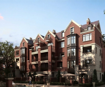 Simple European Style Residential Building-ID:838649035