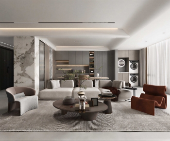 Modern A Living Room-ID:672921902