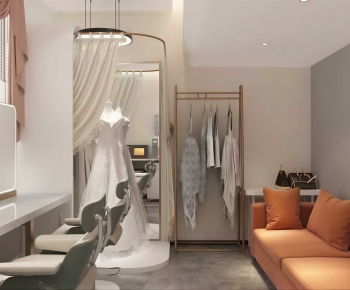 Modern Clothes Storage Area-ID:218472966
