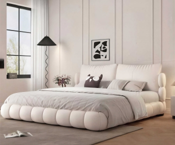 Modern Double Bed-ID:565545087