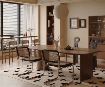 French Style Dining Table And Chairs-ID:852083925