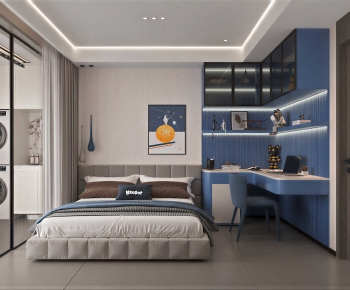 Modern Boy's Room And Son's Room-ID:613329468