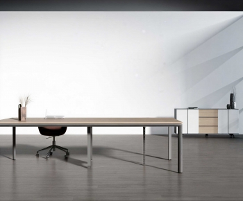 Modern Office Desk And Chair-ID:451738121