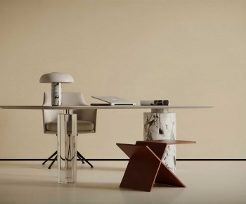 Modern Computer Desk And Chair-ID:778002987