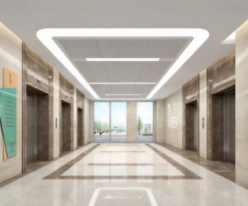 Modern Corridor/elevator Hall-ID:131709673