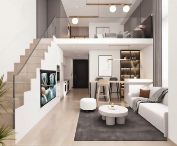 Modern A Living Room-ID:383014927