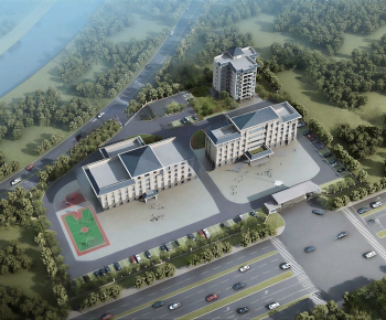 Modern Architectural Bird's-eye View Planning-ID:567904008