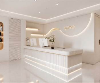 Modern Office Reception Desk-ID:262325058