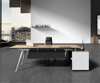 Modern Office Desk And Chair-ID:954039199