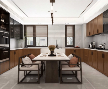 New Chinese Style Dining Room-ID:668349985