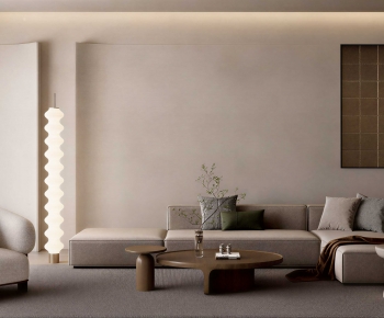New Chinese Style A Living Room-ID:743169821