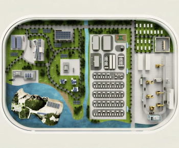 Modern Architectural Bird's-eye View Planning-ID:814634088