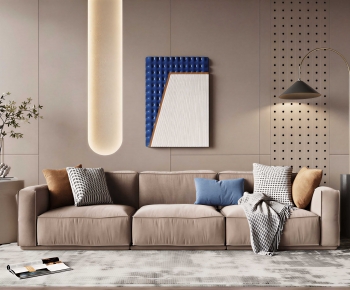 Modern Three-seat Sofa-ID:127968073