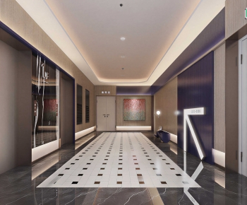 New Chinese Style Elevator Hall-ID:485910893
