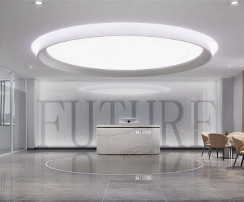 Modern Office Reception Desk-ID:882653954