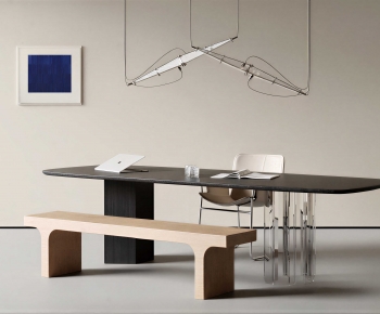 Modern Computer Desk And Chair-ID:199435956
