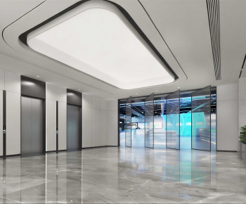 Modern Office Elevator Hall-ID:352408896