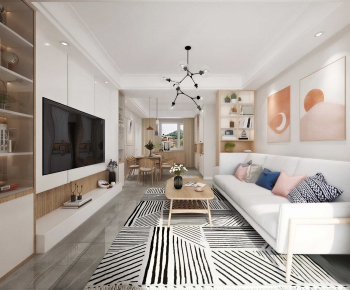Modern A Living Room-ID:965166098