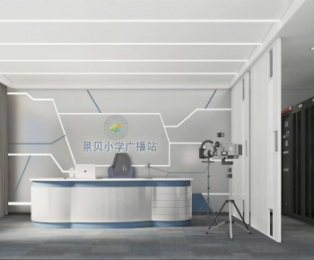 Modern Office Reception Desk-ID:127926118